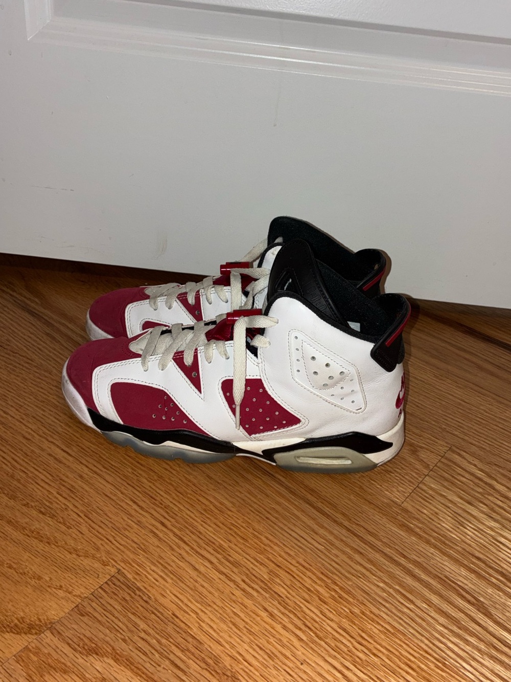 Air Jordan 6 Retro Carmine GS Youth Size 6Y Red White Nike